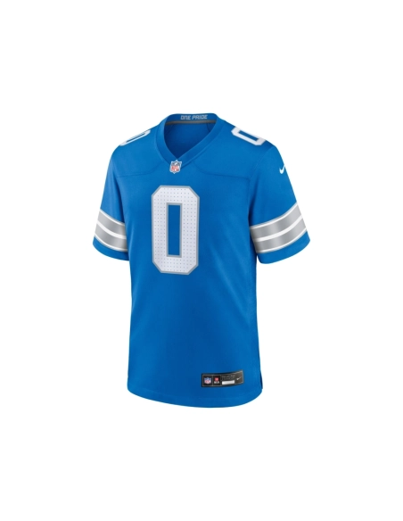 Mens Detroit Lions Terrion Arnold Blue 2024 NFL Draft First Round Pick Player Game Jersey