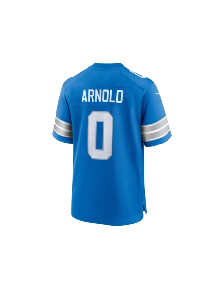 Mens Detroit Lions Terrion Arnold Blue 2024 NFL Draft First Round Pick Player Game Jersey