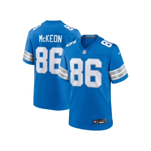 Mens Detroit Lions Sean McKeon Blue Game Jersey