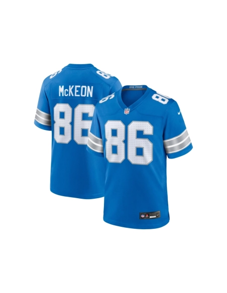 Mens Detroit Lions Sean McKeon Blue Game Jersey