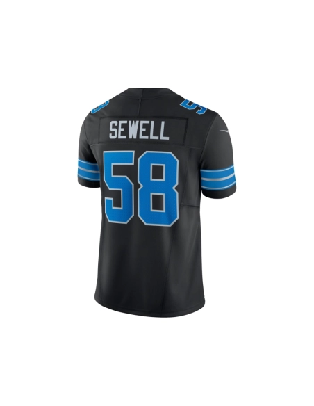 Mens Detroit Lions Penei Sewell Black Vapor F.U.S.E. Alternate Limited Jersey