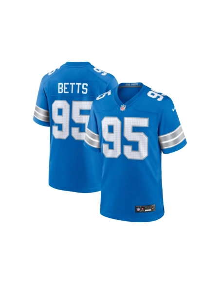 Mens Detroit Lions Mathieu Betts Blue Game Jersey