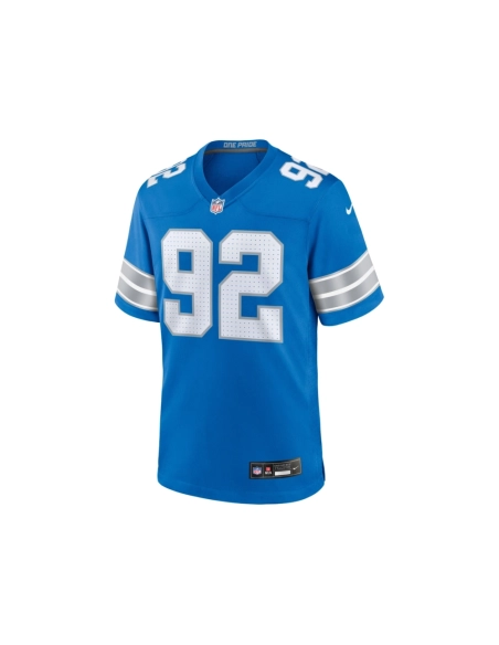 Mens Detroit Lions Marcus Davenport Blue Team Game Jersey