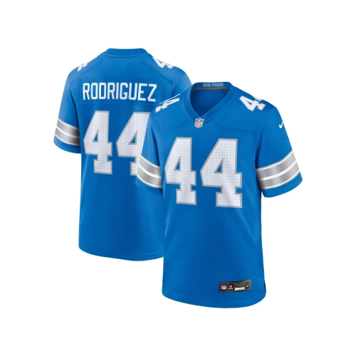 Mens Detroit Lions Malcolm Rodriguez Blue Game Jersey