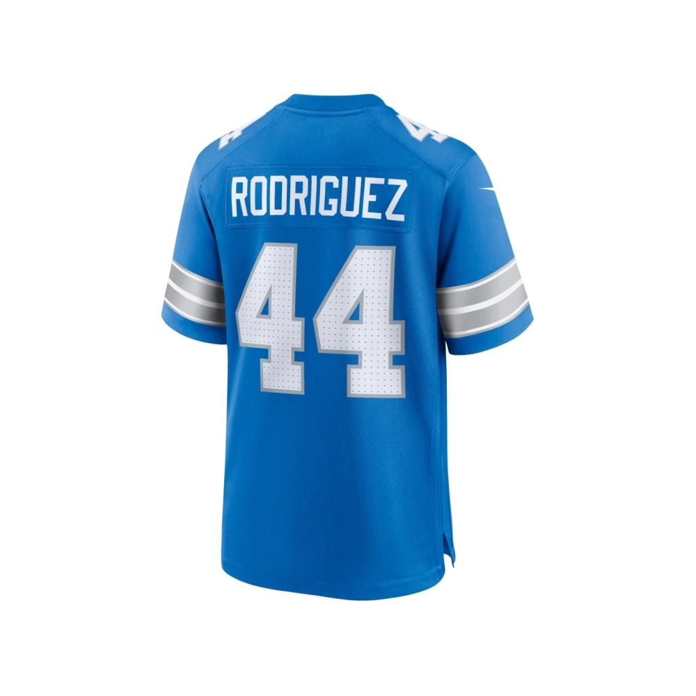 Mens Detroit Lions Malcolm Rodriguez Blue Game Jersey