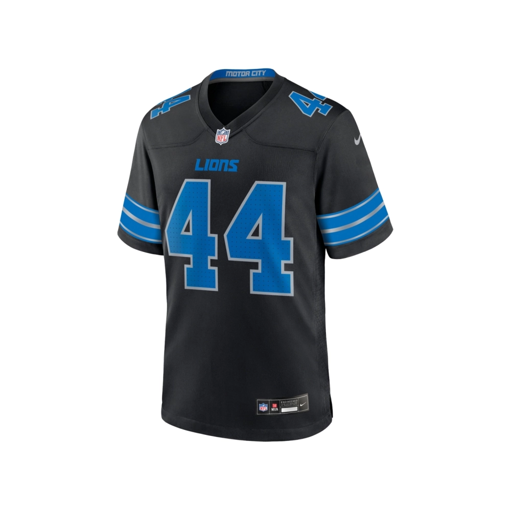 Mens Detroit Lions Malcolm Rodriguez Black 2nd Alternate Game Jersey