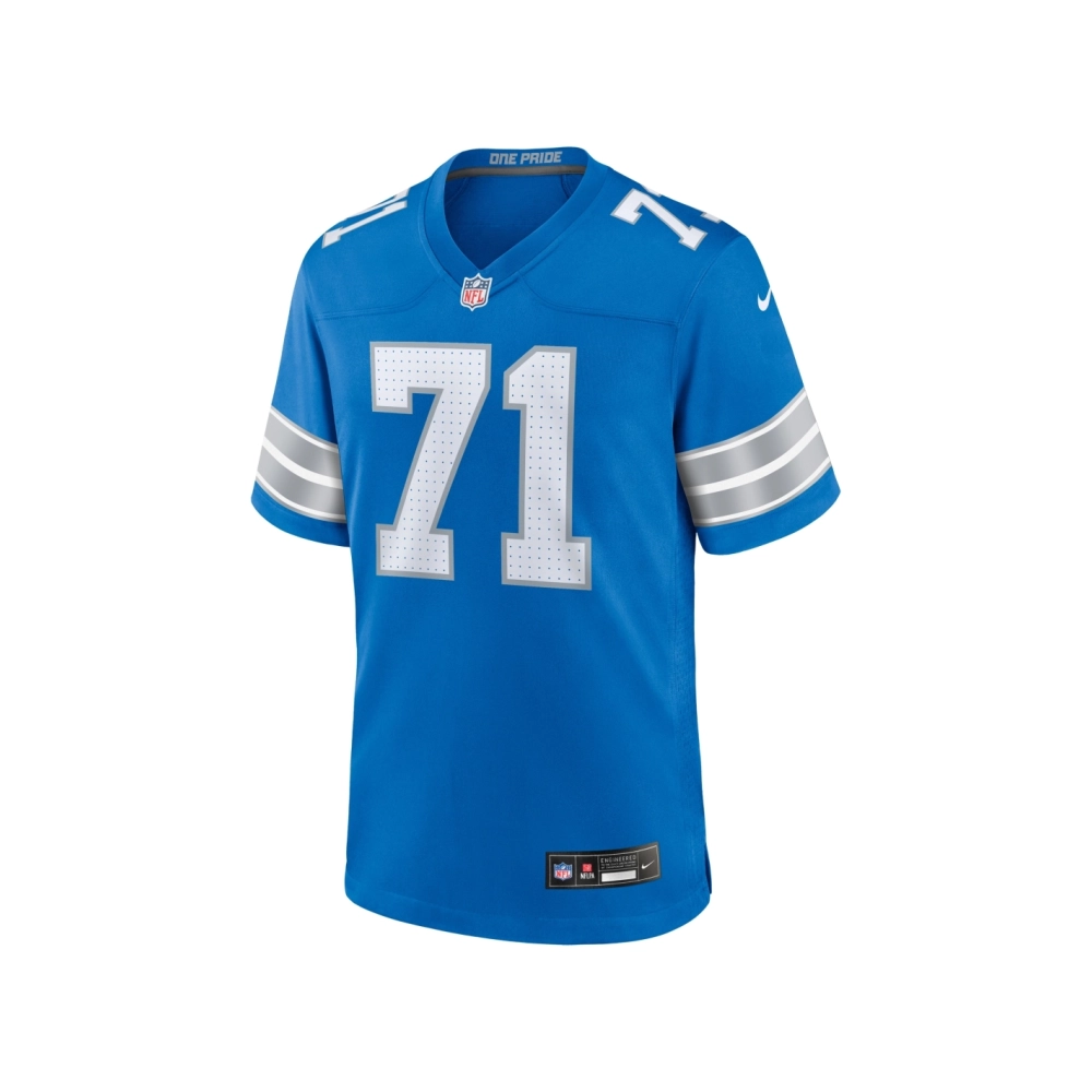 Mens Detroit Lions Kevin Zeitler Blue Game Jersey