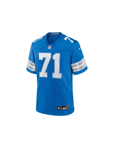 Mens Detroit Lions Kevin Zeitler Blue Game Jersey