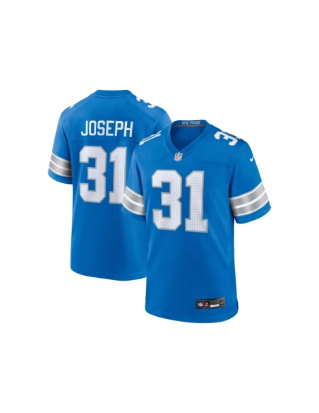 Mens Detroit Lions Kerby Joseph Blue Team Game Jersey