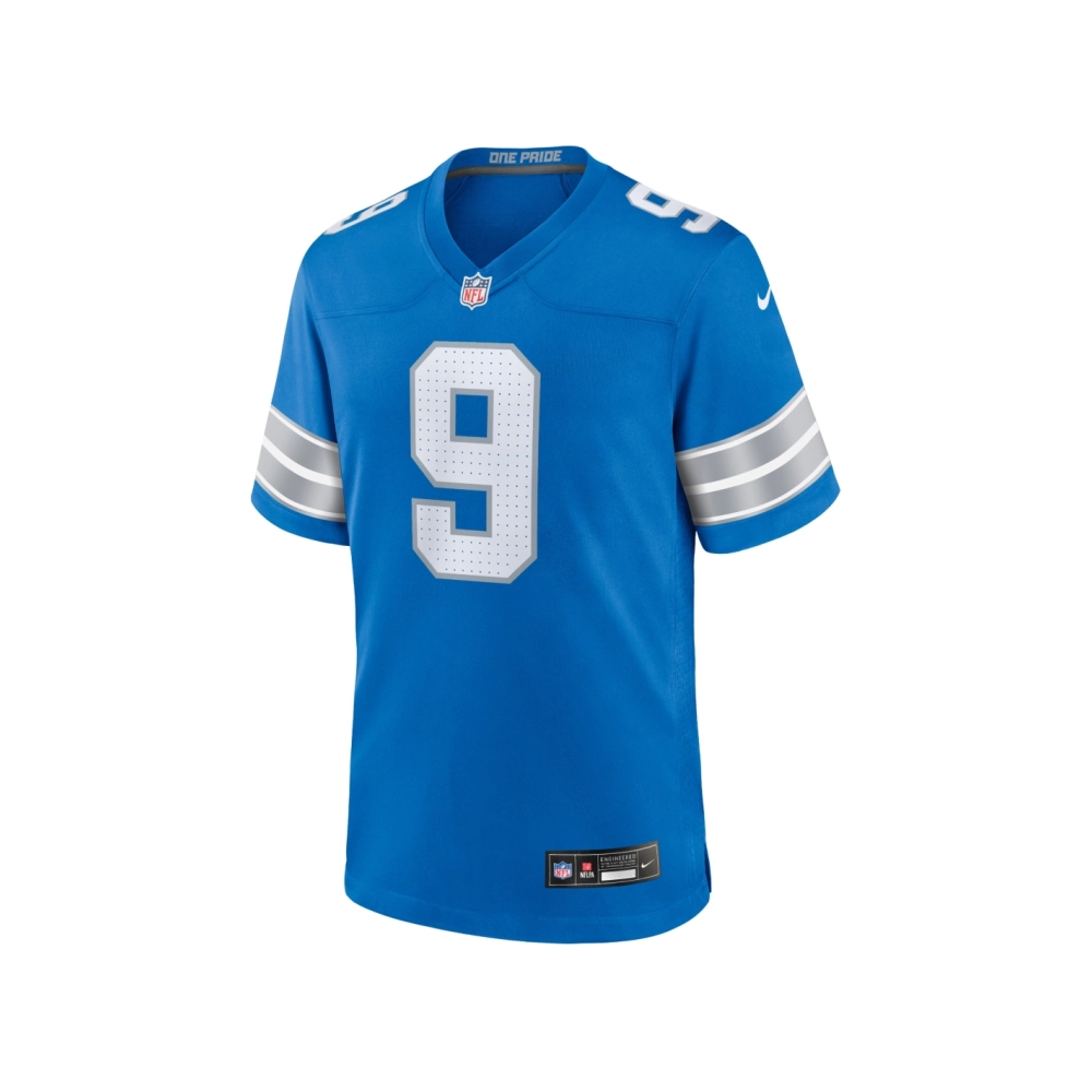 Mens Detroit Lions Jameson Williams Blue Game Jersey