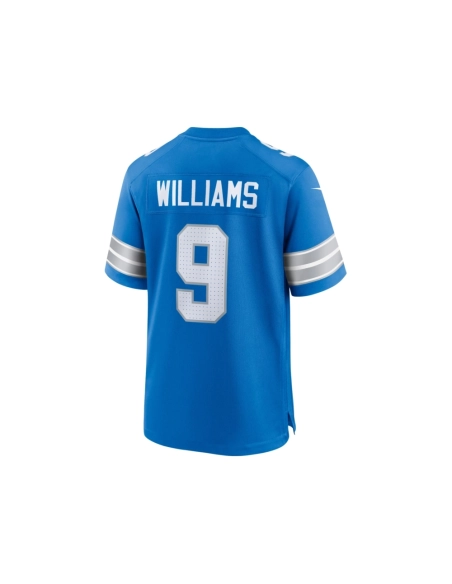 Mens Detroit Lions Jameson Williams Blue Game Jersey