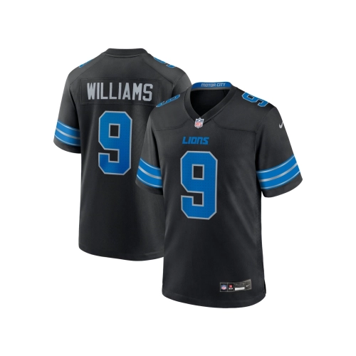 Mens Detroit Lions Jameson Williams Black 2nd Alternate Game Jersey