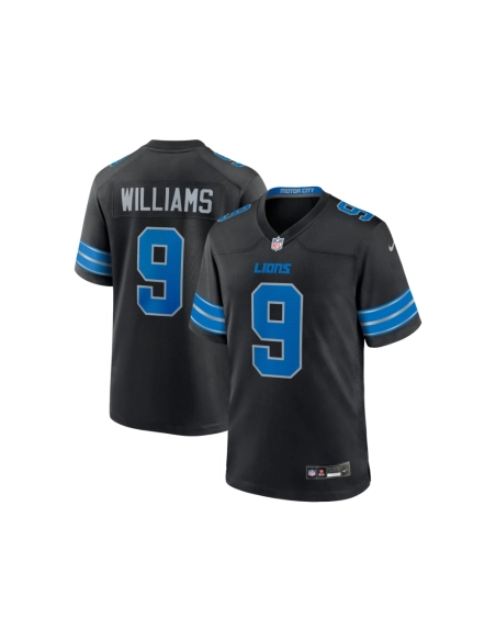 Mens Detroit Lions Jameson Williams Black 2nd Alternate Game Jersey