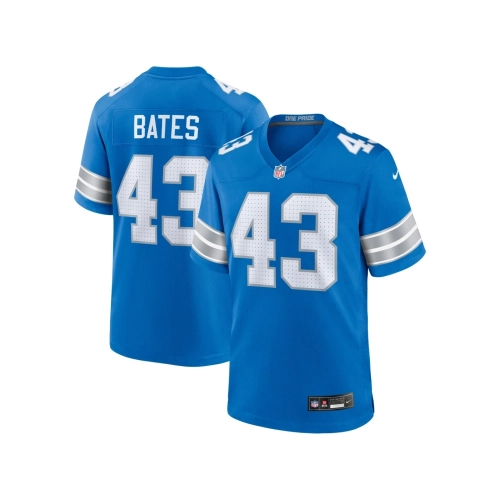 Mens Detroit Lions Jake Bates Blue Team Game Jersey