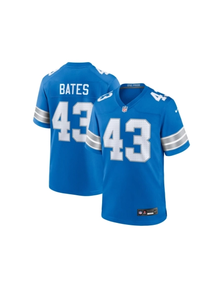 Mens Detroit Lions Jake Bates Blue Team Game Jersey