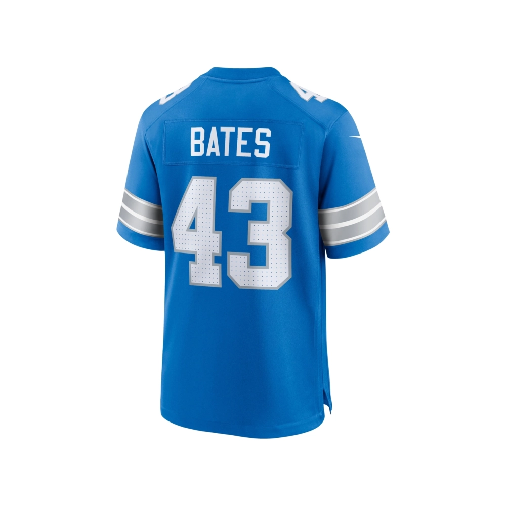 Mens Detroit Lions Jake Bates Blue Team Game Jersey