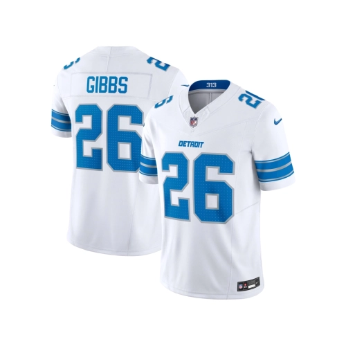 Mens Detroit Lions Jahmyr Gibbs White Vapor F.U.S.E. Limited Jersey