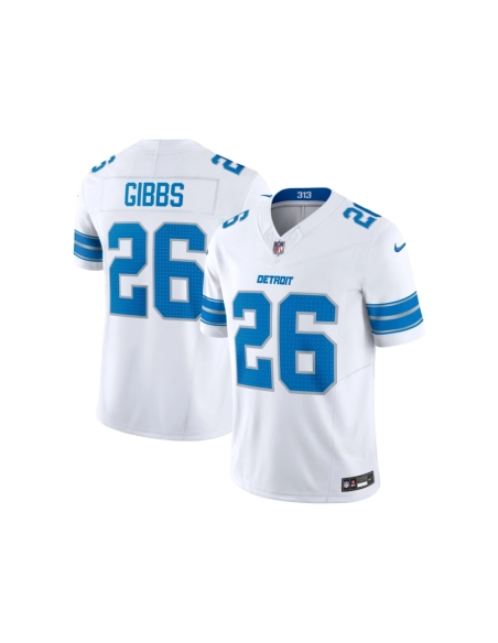 Mens Detroit Lions Jahmyr Gibbs White Vapor F.U.S.E. Limited Jersey