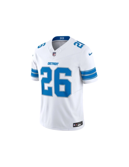 Mens Detroit Lions Jahmyr Gibbs White Vapor F.U.S.E. Limited Jersey