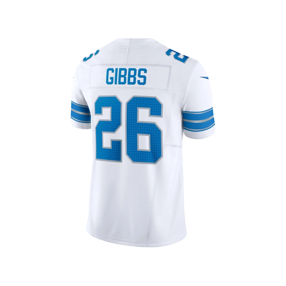 Mens Detroit Lions Jahmyr Gibbs White Vapor F.U.S.E. Limited Jersey