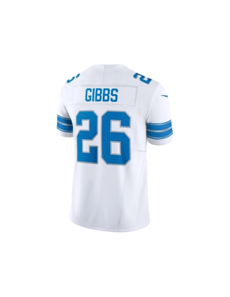 Mens Detroit Lions Jahmyr Gibbs White Vapor F.U.S.E. Limited Jersey