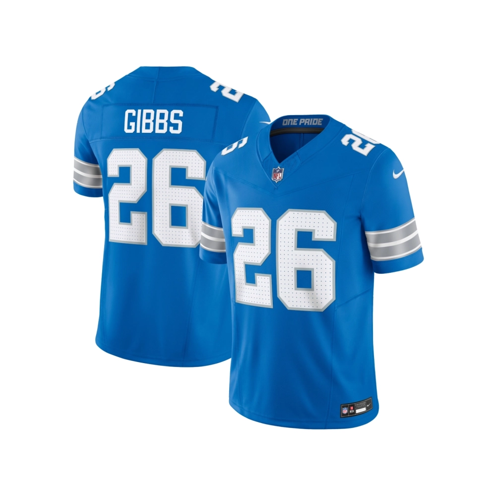Mens Detroit Lions Jahmyr Gibbs Blue Vapor F.U.S.E. Limited Jersey