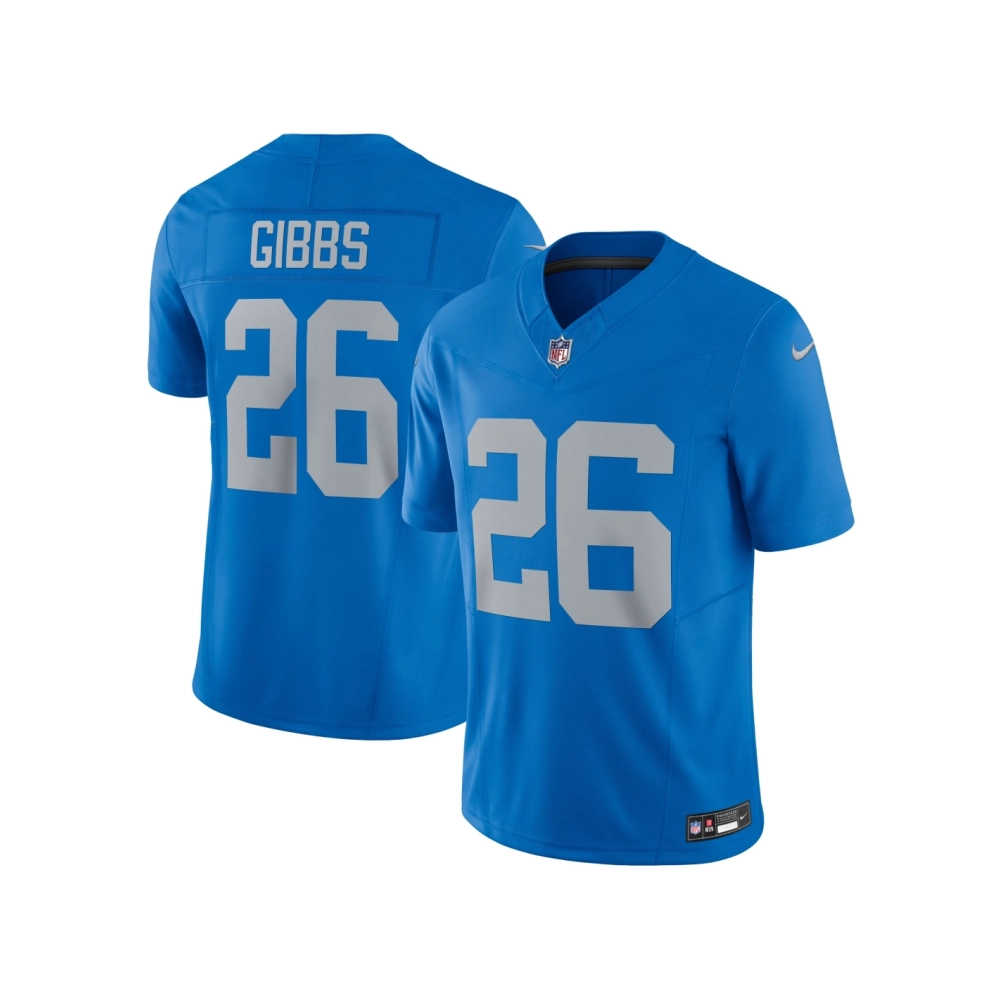 Mens Detroit Lions Jahmyr Gibbs Blue Vapor F.U.S.E. Alternate Limited Jersey