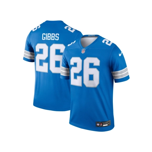 Mens Detroit Lions Jahmyr Gibbs Blue Legend Jersey