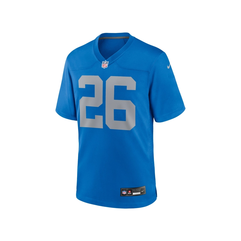 Mens Detroit Lions Jahmyr Gibbs Blue Alternate Game Jersey