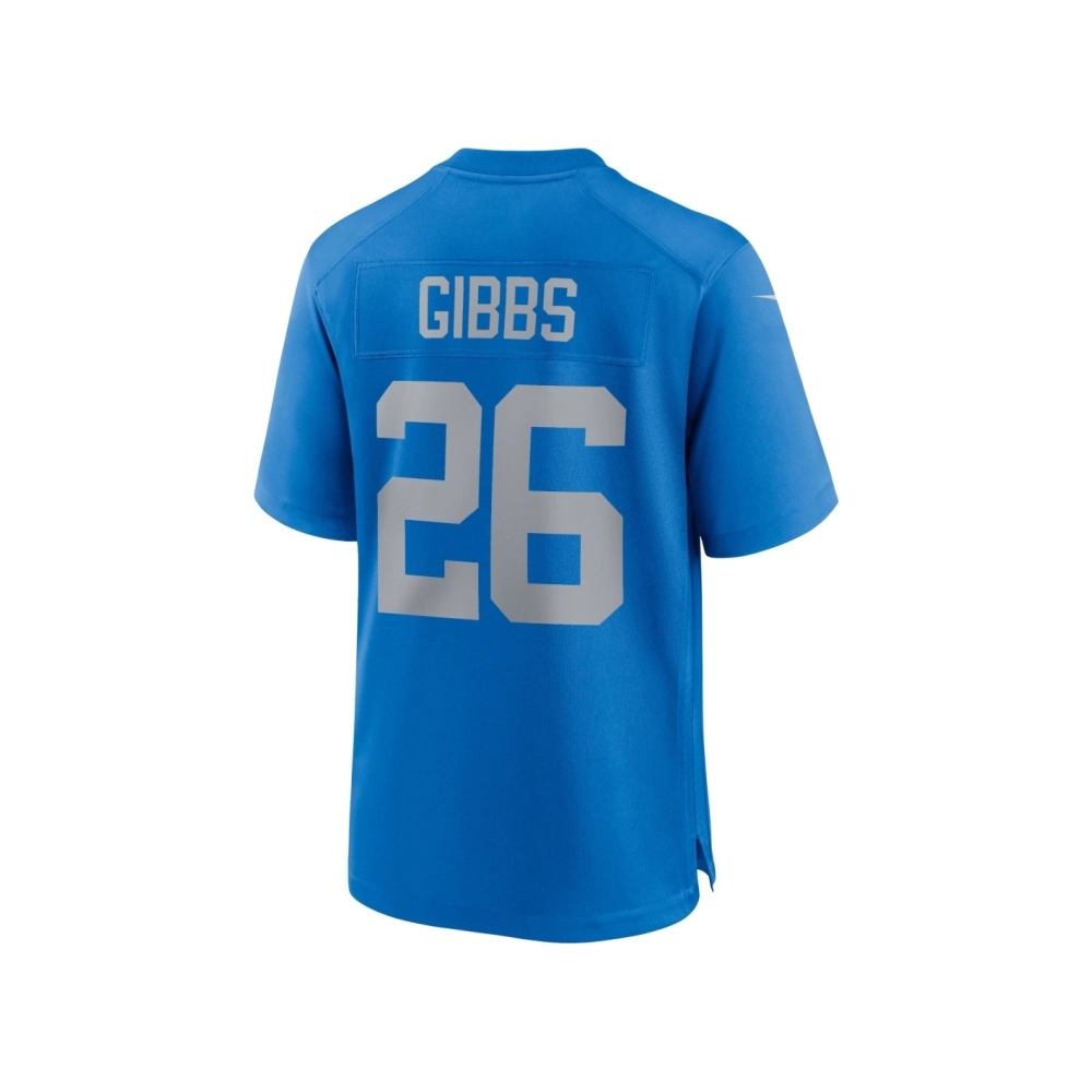Mens Detroit Lions Jahmyr Gibbs Blue Alternate Game Jersey