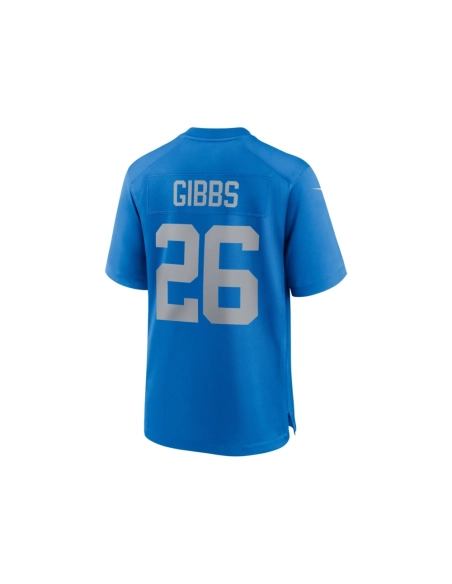 Mens Detroit Lions Jahmyr Gibbs Blue Alternate Game Jersey