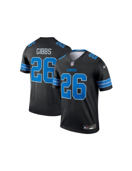 Mens Detroit Lions Jahmyr Gibbs Black Legend Jersey