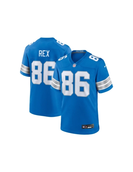 Mens Detroit Lions Isaac Rex Blue Game Jersey