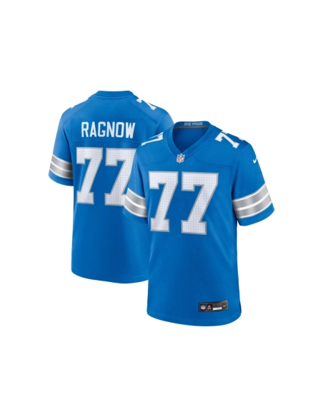 Mens Detroit Lions Frank Ragnow Blue Team Game Jersey