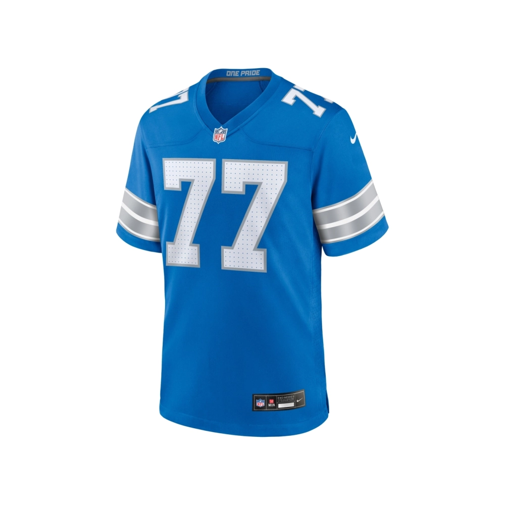 Mens Detroit Lions Frank Ragnow Blue Team Game Jersey