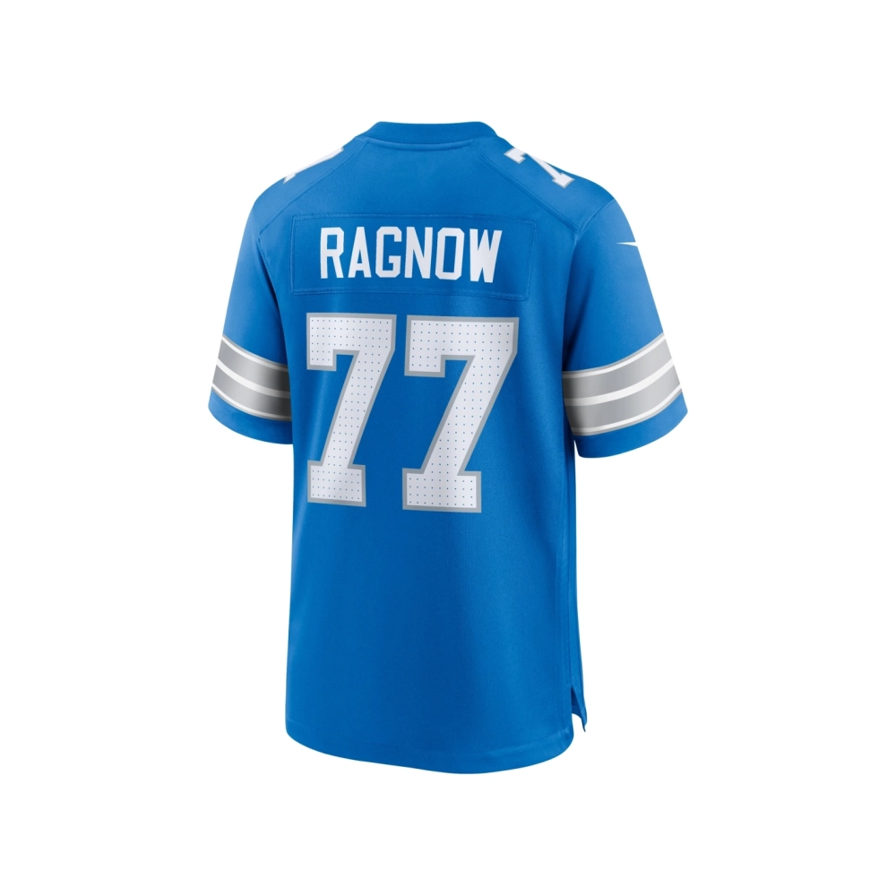 Mens Detroit Lions Frank Ragnow Blue Team Game Jersey