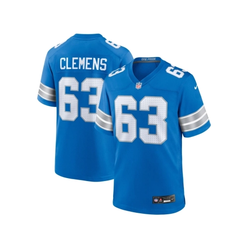 Mens Detroit Lions Duke Clemens Blue Game Jersey