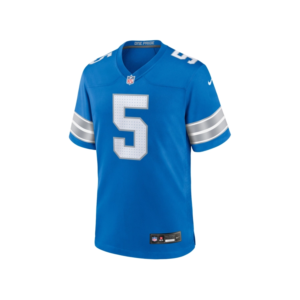 Mens Detroit Lions David Montgomery Blue Game Jersey