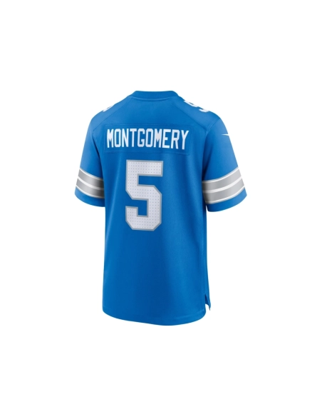 Mens Detroit Lions David Montgomery Blue Game Jersey