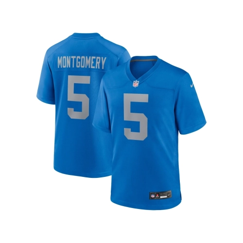Mens Detroit Lions David Montgomery Blue Alternate Game Jersey