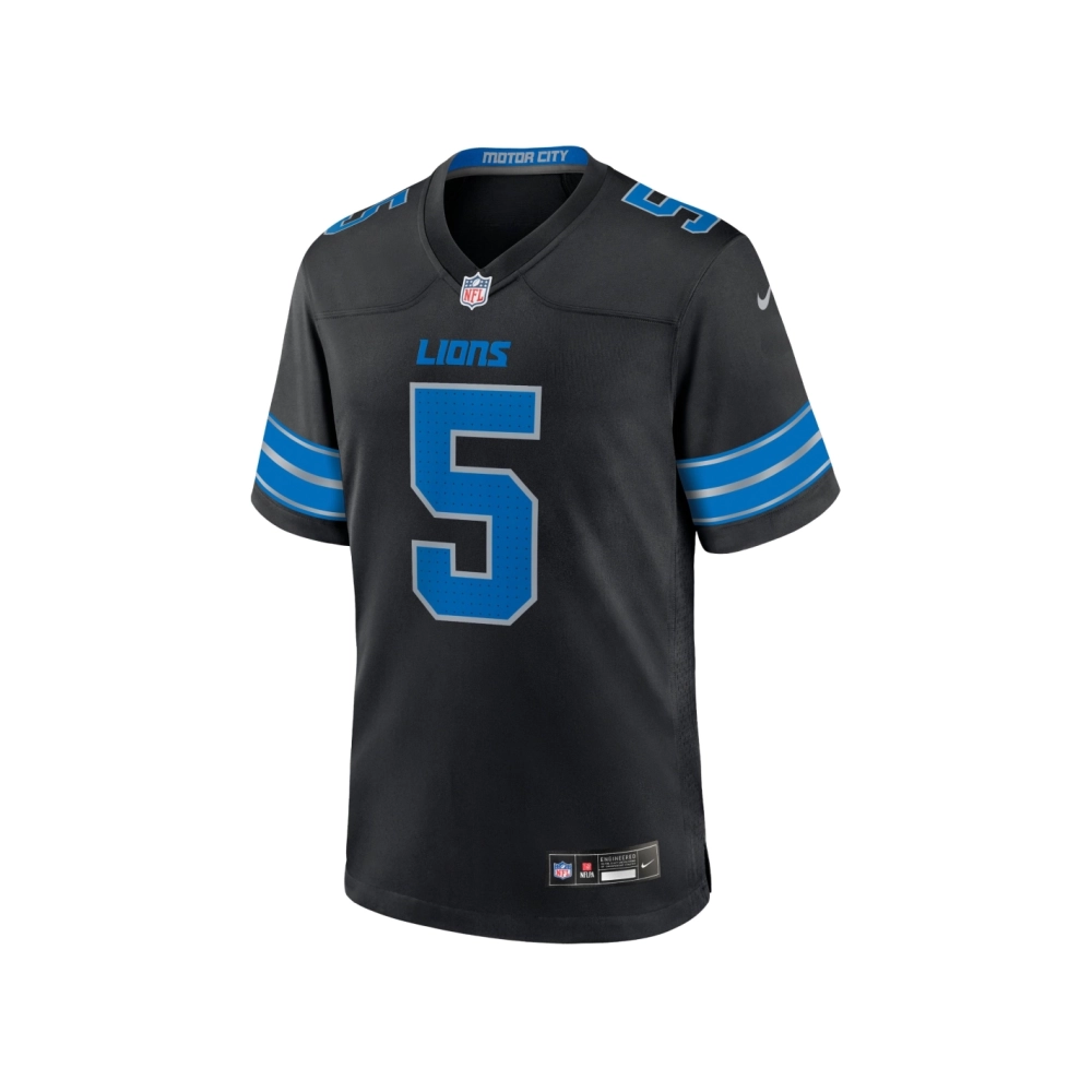Mens Detroit Lions David Montgomery Black 2nd Alternate Game Jersey
