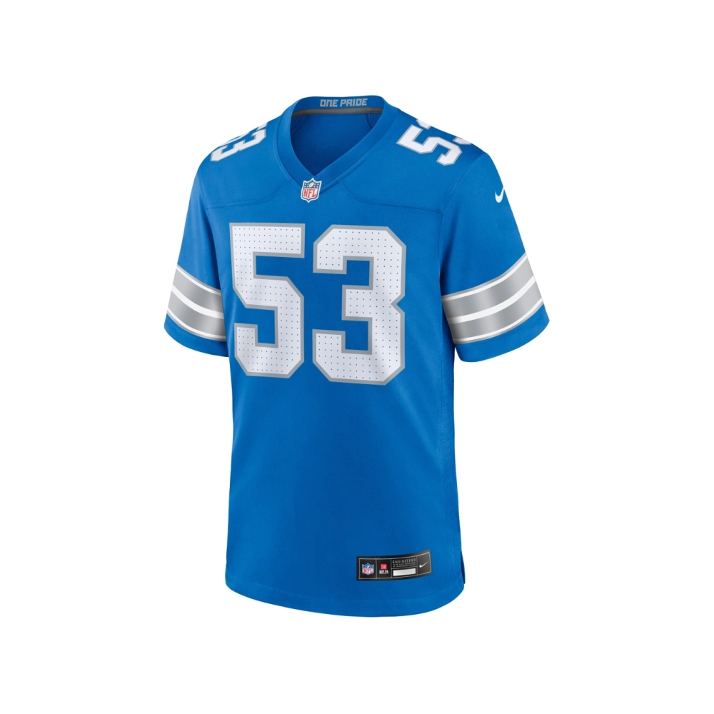 Mens Detroit Lions DaRon Gilbert Blue Game Jersey