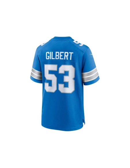 Mens Detroit Lions DaRon Gilbert Blue Game Jersey