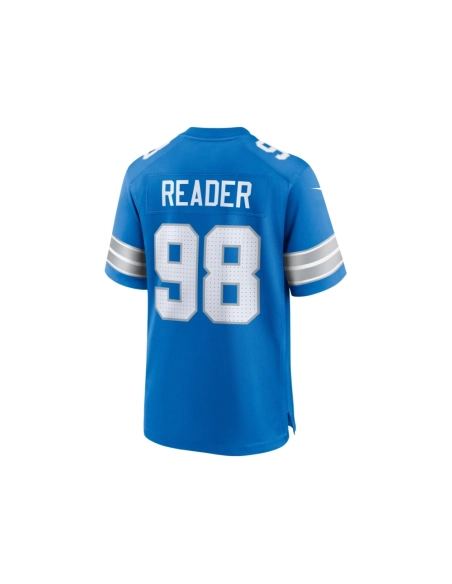 Mens Detroit Lions D.J. Reader Blue Team Game Jersey