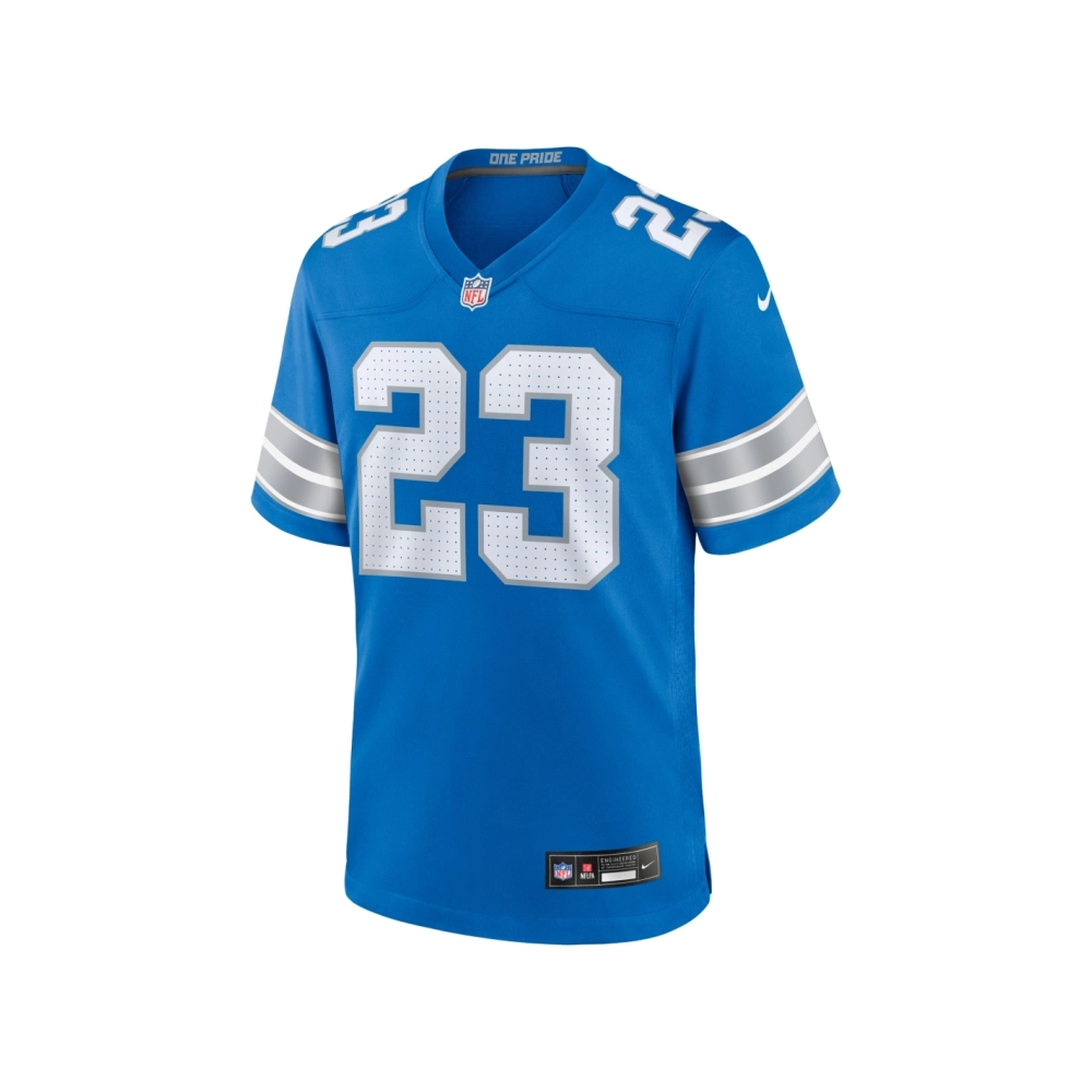 Mens Detroit Lions Carlton Davis III Blue Game Jersey