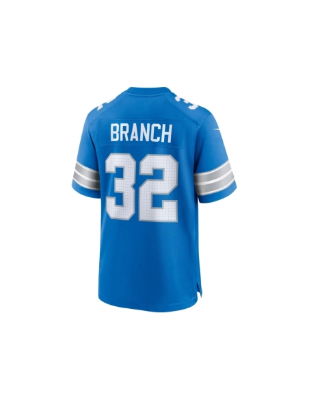 Mens Detroit Lions Brian Branch Blue Game Jersey