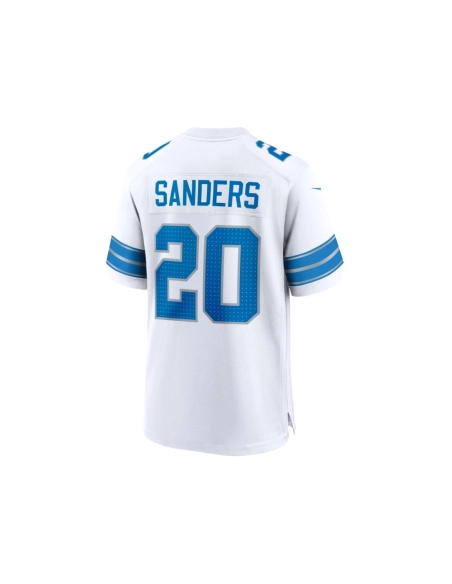 Mens Detroit Lions Barry Sanders White Retired Player Game Jersey