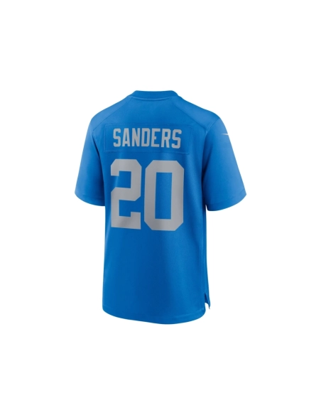 Mens Detroit Lions Barry Sanders Blue Alternate Game Jersey