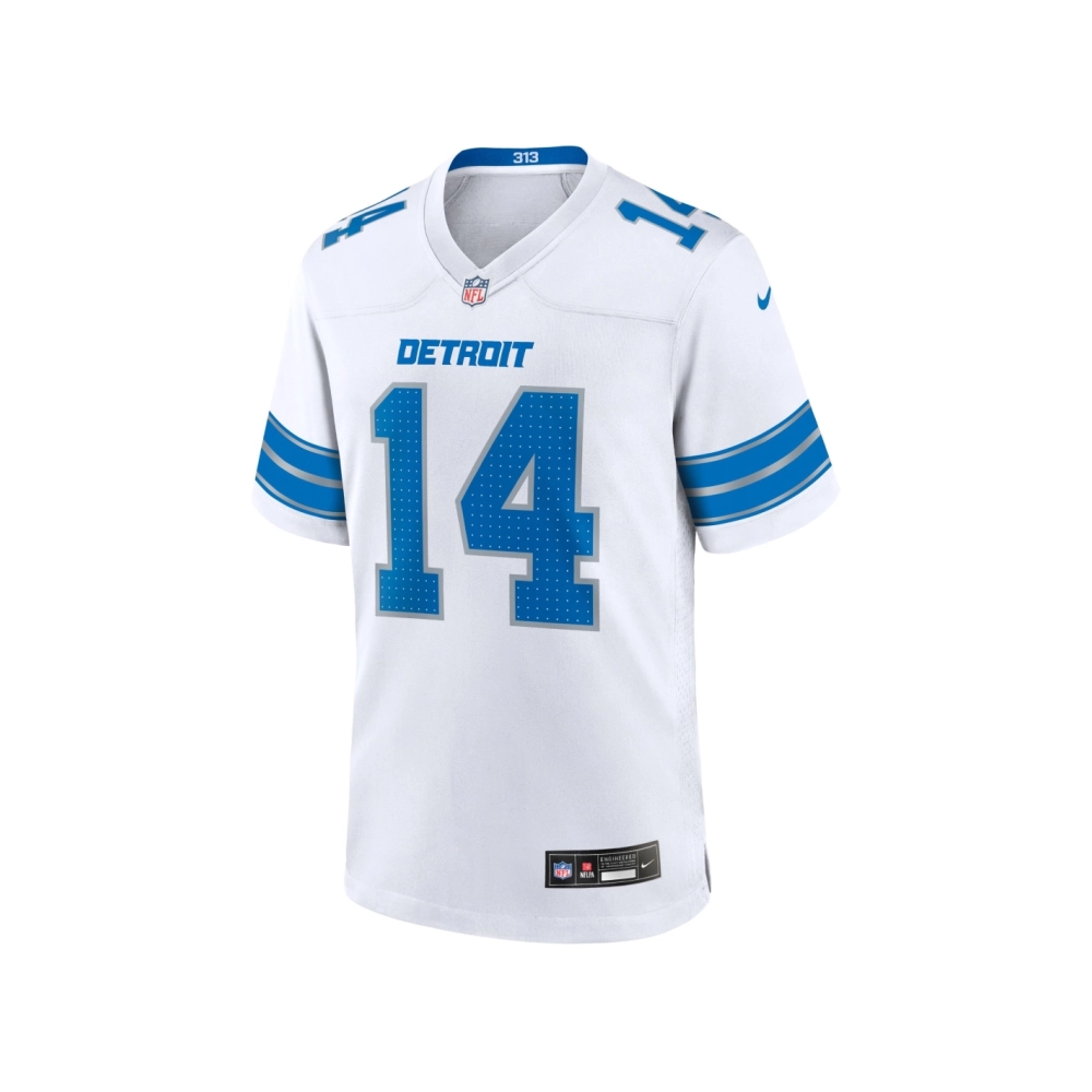 Mens Detroit Lions Amon-Ra St. Brown White Game Jersey