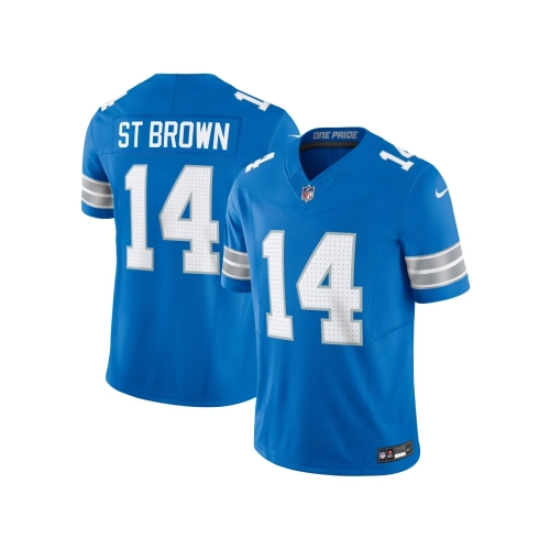 Mens Detroit Lions Amon-Ra St. Brown Blue Vapor F.U.S.E. Limited Jersey